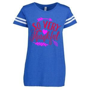 So Very Thankful Gift Enza Ladies Jersey Football T-Shirt