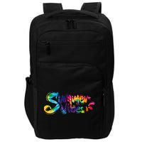 Summer Vibes Tie Dye Rainbow Impact Tech Backpack