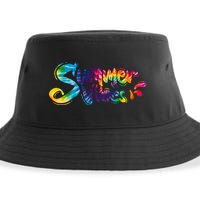 Summer Vibes Tie Dye Rainbow Sustainable Bucket Hat