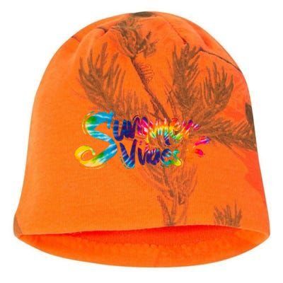 Summer Vibes Tie Dye Rainbow Kati - Camo Knit Beanie