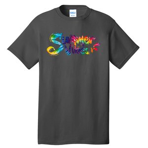 Summer Vibes Tie Dye Rainbow Tall T-Shirt