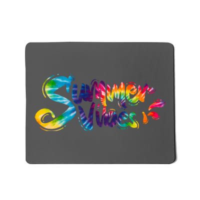 Summer Vibes Tie Dye Rainbow Mousepad