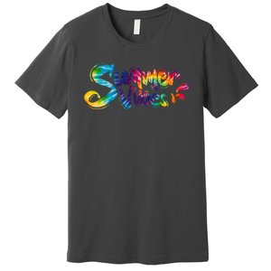 Summer Vibes Tie Dye Rainbow Premium T-Shirt