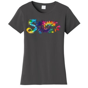 Summer Vibes Tie Dye Rainbow Women's T-Shirt