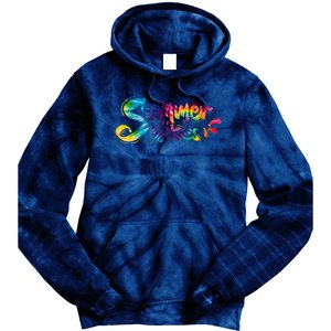 Summer Vibes Tie Dye Rainbow Tie Dye Hoodie