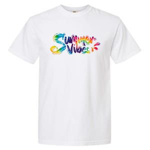 Summer Vibes Tie Dye Rainbow Garment-Dyed Heavyweight T-Shirt