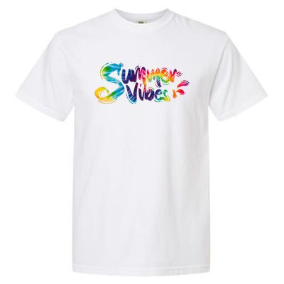 Summer Vibes Tie Dye Rainbow Garment-Dyed Heavyweight T-Shirt