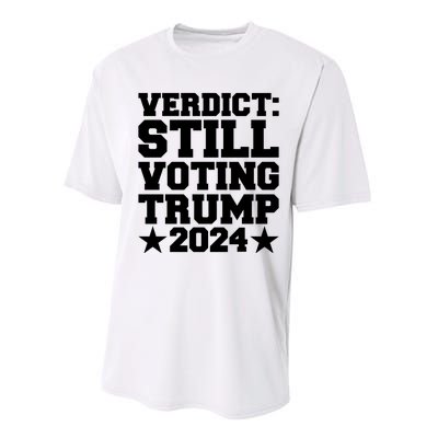 Still Voting Trump 2024 Donald Trump Performance Sprint T-Shirt