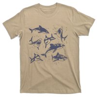 Sharks Vintage Tattoo Style T-Shirt