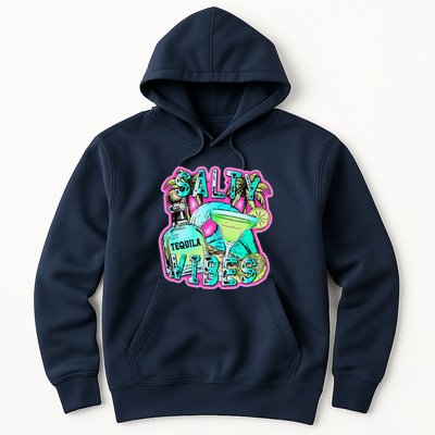 Salty Vibes Tequila Margarita Summer Drinking Beach Party Hoodie
