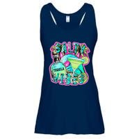 Salty Vibes Tequila Margarita Summer Drinking Beach Party Ladies Essential Flowy Tank