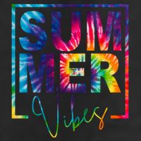 Summer Vibes Tie Dye Vacation Gift 7 Panel Mesh Trucker Snapback Hat