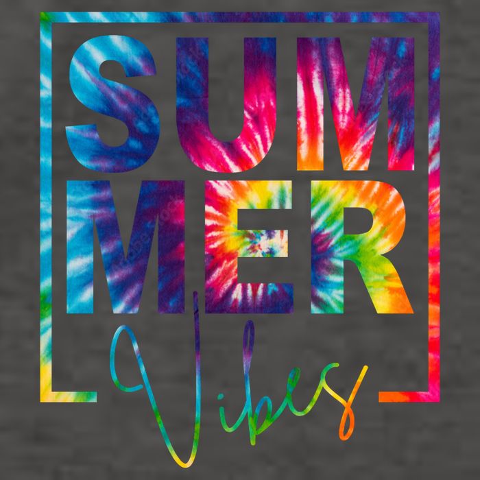 Summer Vibes Tie Dye Vacation Gift Vector Backpack