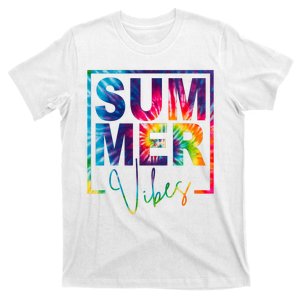 Summer Vibes Tie Dye Vacation Gift T-Shirt