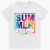 Summer Vibes Tie Dye Vacation Gift T-Shirt