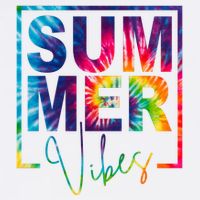 Summer Vibes Tie Dye Vacation Gift Button