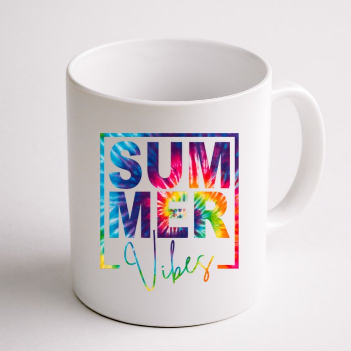 Summer Vibes Tie Dye Vacation Gift Coffee Mug