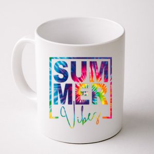 Summer Vibes Tie Dye Vacation Gift Coffee Mug