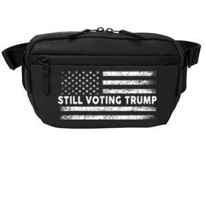 Still Voting Trump 2024 Patriotic American Flag Crossbody Pack