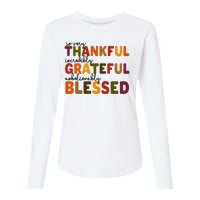 So Very Thankful Incredibly Grateful Unbelievably Blessed Womens Cotton Relaxed Long Sleeve T-Shirt