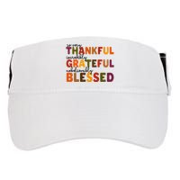 So Very Thankful Incredibly Grateful Unbelievably Blessed Adult Drive Performance Visor