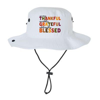 So Very Thankful Incredibly Grateful Unbelievably Blessed Legacy Cool Fit Booney Bucket Hat