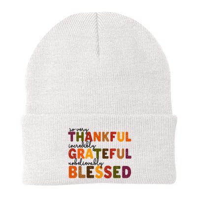 So Very Thankful Incredibly Grateful Unbelievably Blessed Beanie