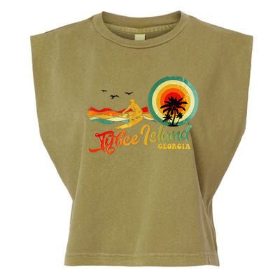 Summer Vacation Tybee Island Georgia Beach Garment-Dyed Women's Muscle Tee