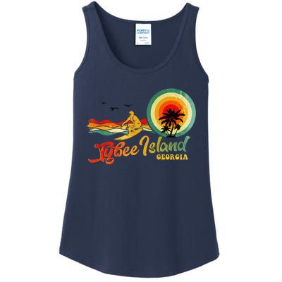 Summer Vacation Tybee Island Georgia Beach Ladies Essential Tank