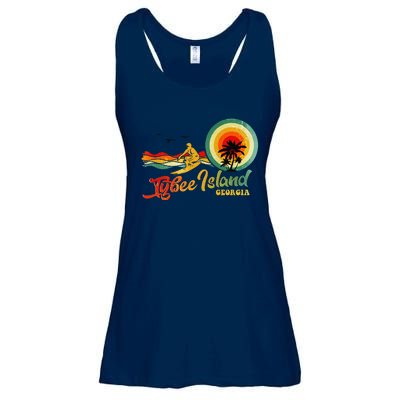 Summer Vacation Tybee Island Georgia Beach Ladies Essential Flowy Tank