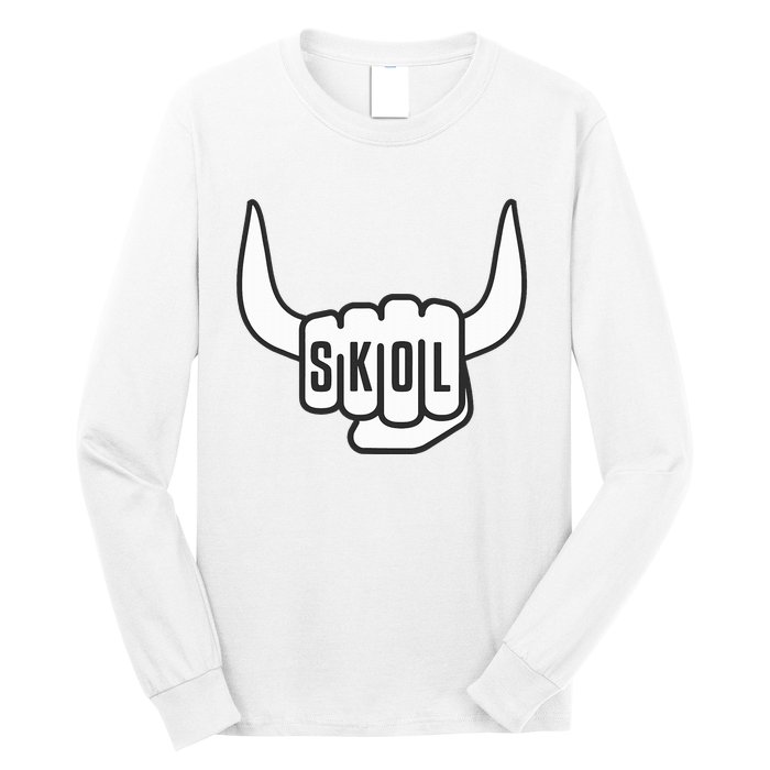 Skol Vikings Toast Viking Lover Norse Mythology Long Sleeve Shirt