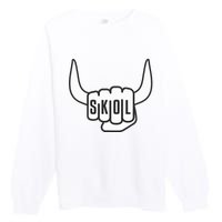 Skol Vikings Toast Viking Lover Norse Mythology Premium Crewneck Sweatshirt