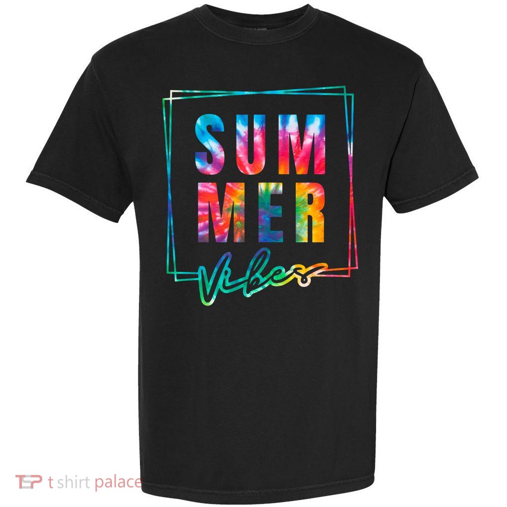 Summer Vibes Tie Dye Summer Vacation Garment-Dyed Heavyweight T-Shirt