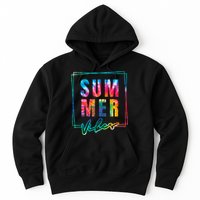 Summer Vibes Tie Dye Summer Vacation Hoodie