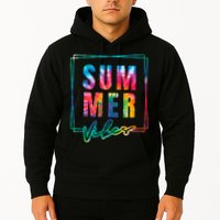 Summer Vibes Tie Dye Summer Vacation Hoodie