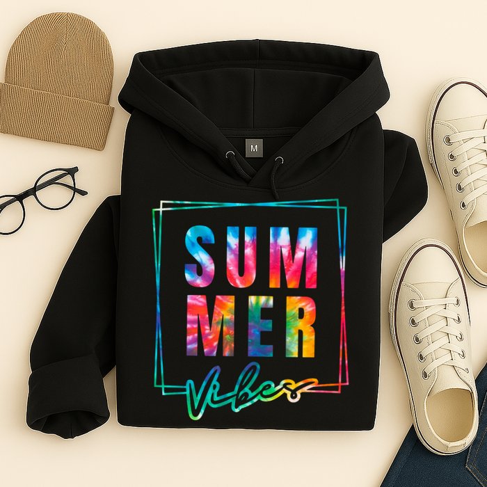 Summer Vibes Tie Dye Summer Vacation Hoodie
