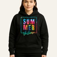 Summer Vibes Tie Dye Summer Vacation Hoodie