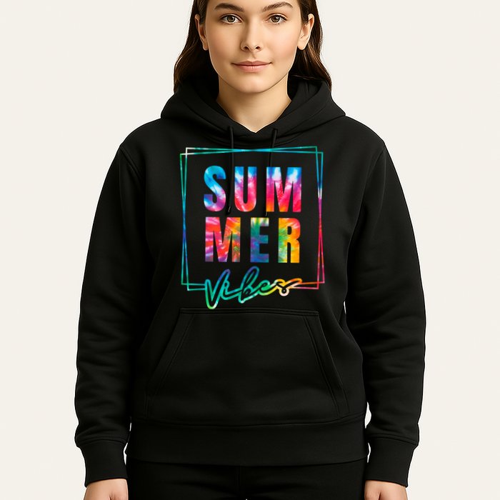 Summer Vibes Tie Dye Summer Vacation Hoodie
