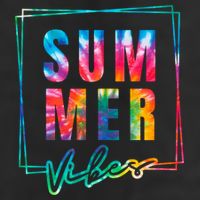 Summer Vibes Tie Dye Summer Vacation Adult Drive Performance Visor