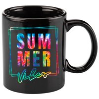 Summer Vibes Tie Dye Summer Vacation 11oz C Handle Ceramic Mug