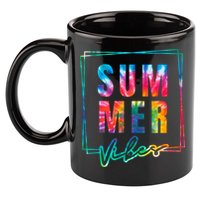 Summer Vibes Tie Dye Summer Vacation 11oz C Handle Ceramic Mug