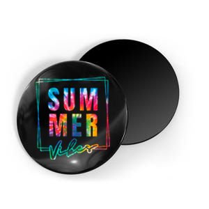 Summer Vibes Tie Dye Summer Vacation Magnet