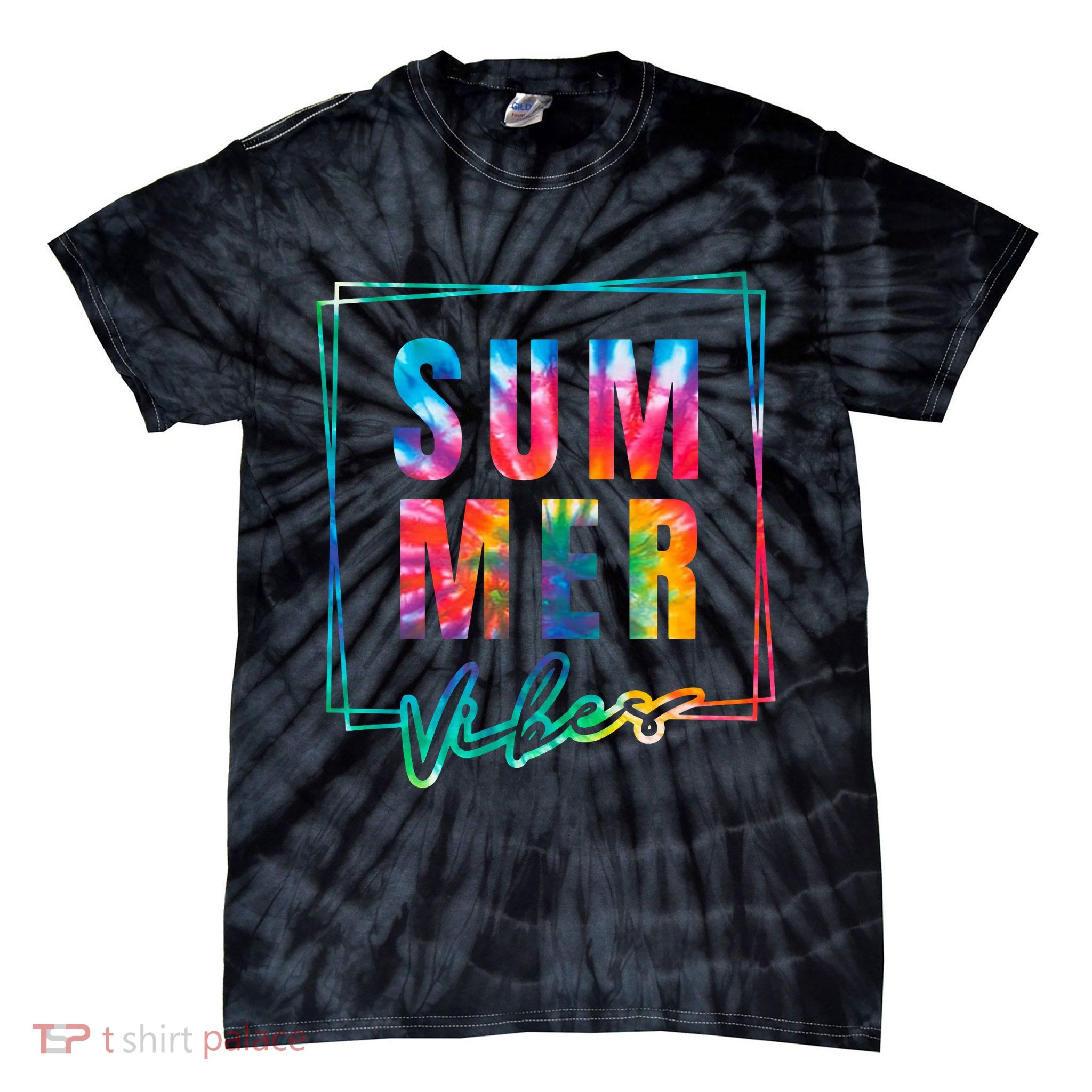 Summer Vibes Tie Dye Summer Vacation Tie-Dye T-Shirt