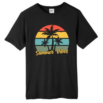 Summer Vibes Tropical Retro Sunset Tall Fusion ChromaSoft Performance T-Shirt