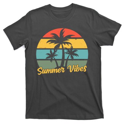 Summer Vibes Tropical Retro Sunset T-Shirt