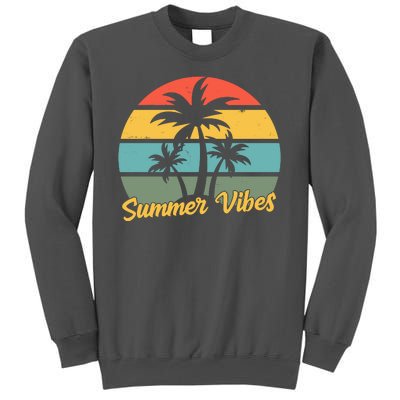 Summer Vibes Tropical Retro Sunset Tall Sweatshirt