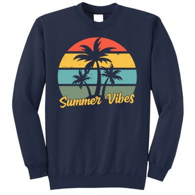 Summer Vibes Tropical Retro Sunset Sweatshirt