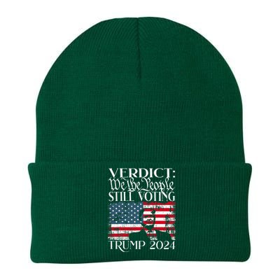 Still Voting Trump 2024 Verdict We The People Trump Felon Knit Cap Winter Beanie