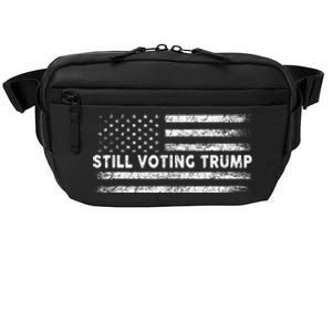 Still Voting Trump 2024 Patriotic American Flag Crossbody Pack