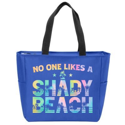 Summer Vibes Tie Dye No One Like A Shady Beach Vacay Mode Funny Gift Zip Tote Bag